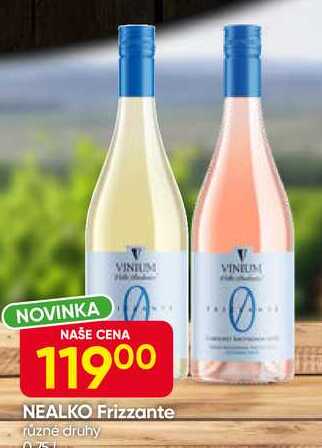 NEALKO Frizzante různé druhy 0,75L