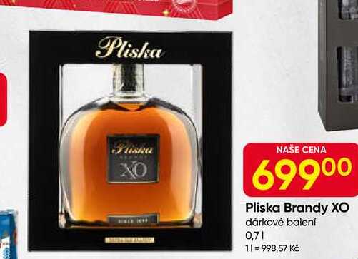 Pliska Brandy XO dárkové balení 0,7l