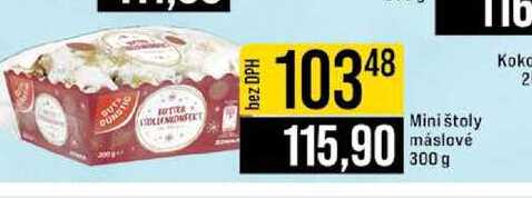 Mini štoly máslové 300 g 