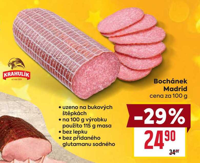 Bochánek Madrid cena za 100 g