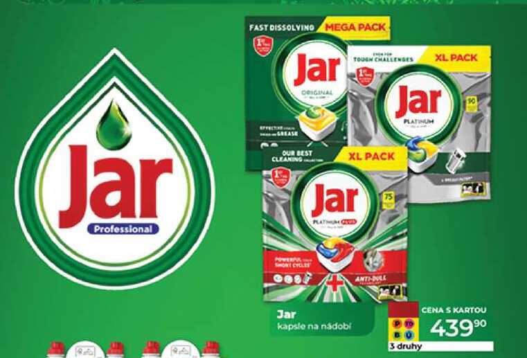 Jar kapsle na nádobí  