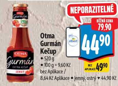 Otma Gurmán Kečup, 520 g