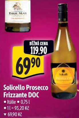 Solicello Prosecco Frizzante DOC, 0,75 l