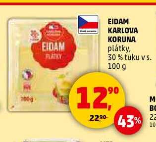 EIDAM KARLOVA KORUNA, 100 g