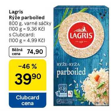 Lagris Rýže parboiled, 800 g