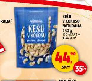 KEŠU V KOKOSU NATURALIA, 150 g