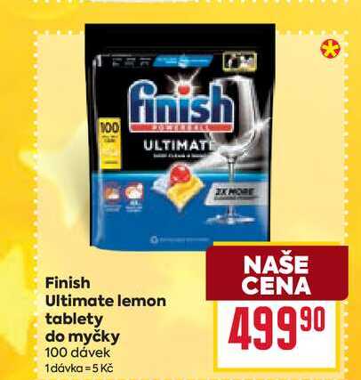 Finish Ultimate lemon tablety do myčky 100 dávek
