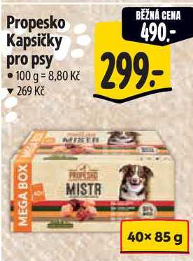 Propesko Kapsičky pro psy, 40x 85 g 