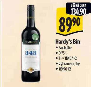 Hardy's Bin, 0,75 l