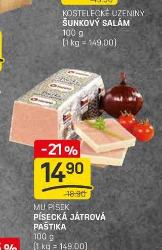PÍSECKÁ JÁTROVÁ PAŠTIKA 100 g