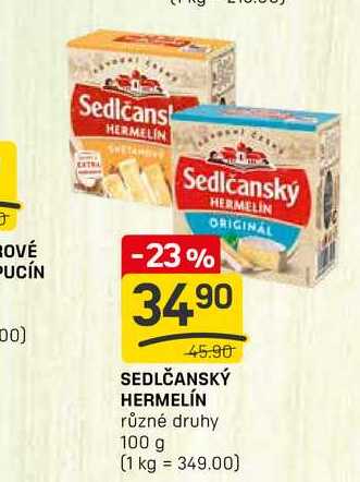 SEDLČANSKÝ HERMELÍN různé druhy 100 g