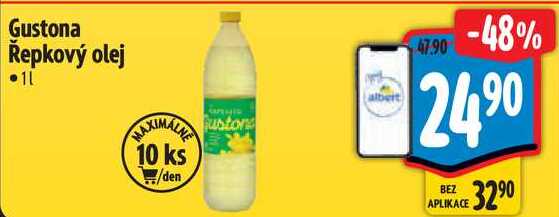 Gustona Řepkový olej, 1 l