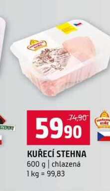 KUŘECÍ STEHNA 600 g chlazená 