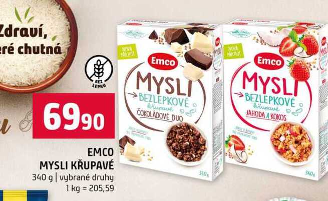 EMCO MYSLI KRUPAVÉ 340 g vybrané druhy