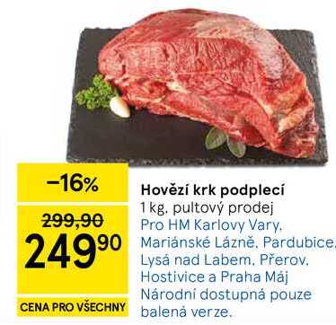 Hovězí krk podplecí, 1 kg