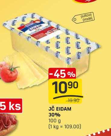 JČ EIDAM 30% 100 g