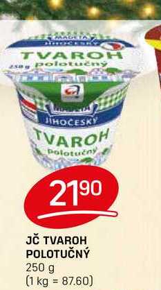 JČ TVAROH POLOTUČNÝ 250 g