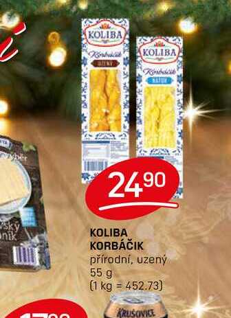 KOLIBA KORBÁČIK přírodní, uzený 55 g 