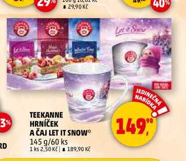 TEEKANNE HRNÍČEK A ČAJ LET IT SNOW, 145 g