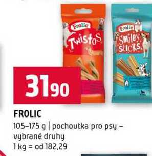 FROLIC 105-175 g pochoutka pro psy vybrané druhy