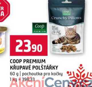 COOP KŘUPAVÉ POLŠTÁŘKY 60 g pochoutka pro kočky