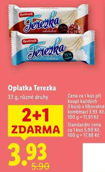 Oplatka Terezka, 33 g