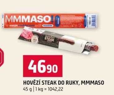 HOVĚZÍ STEAK DO RUKY, MMMASO 45 g