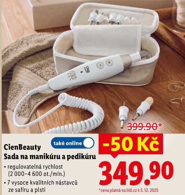 CienBeauty Sada na manikúru a pedikúru