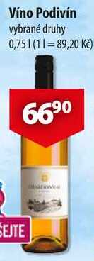 Víno Podivín, 0,75 l