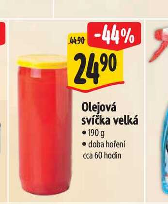  Olejová svíčka velká  190 g 