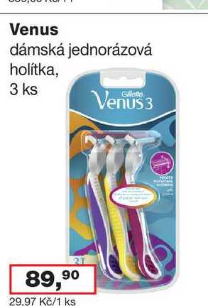 Venus dámská jednorázová holítka 3 ks