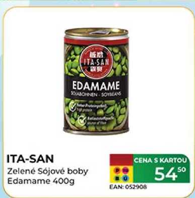 ITA-SAN Zelené Sójové boby Edamame 400g  