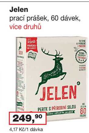 Jelen prací prášek, 60 dávek