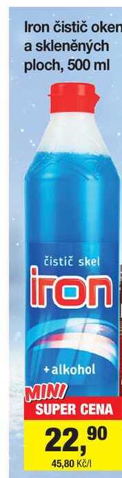 Iron čistič oken a skleněných ploch, 500 ml