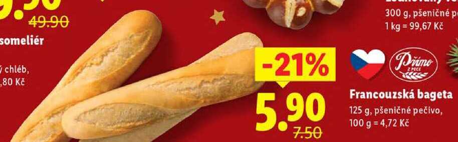 Francouzská bageta, 125 g