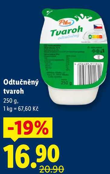 Odtučněný tvaroh, 250 g