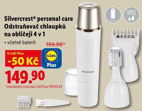 Silvercrest personal care Odstraňovač chloupků na obličeji 4 v 1 
