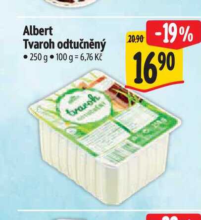Albert Tvaroh odtučněný 250 g  