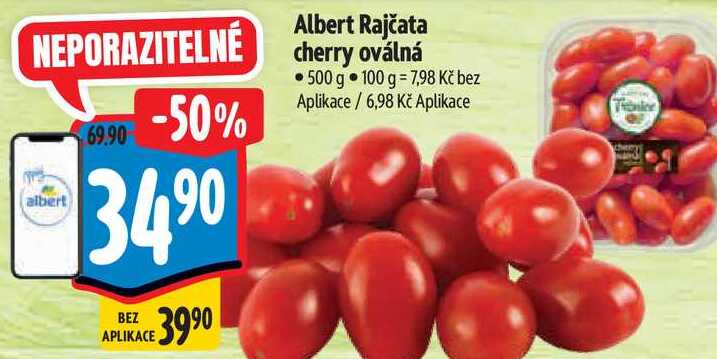   Albert Rajčata cherry oválná 500 g 