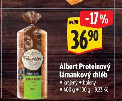  Albert Proteinový lámankový chléb  400 g