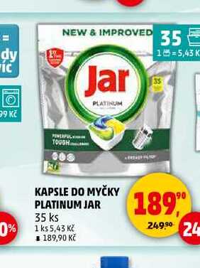 KAPSLE DO MYČKY PLATINUM JAR, 35 ks