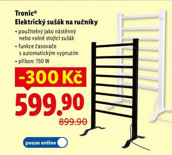 Tronic Elektrický sušák na ručníky 