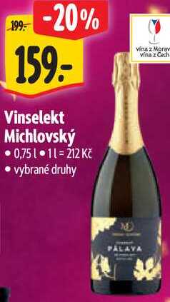 Vinselekt Michlovský, 0,75 l
