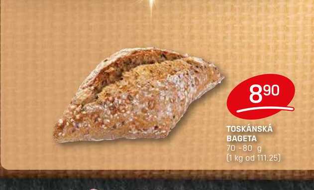 TOSKÁNSKÁ BAGETA 70-80 g 