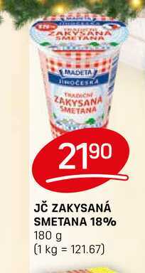 JČ ZAKYSANÁ SMETANA 18% 180 g 