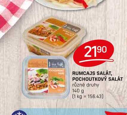RUMCAJS SALÁT, POCHOUTKOVÝ SALÁT různé druhy 140 g