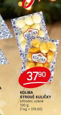 KOLIBA SÝROVÉ KULIČKY přírodní, uzené 100 g 