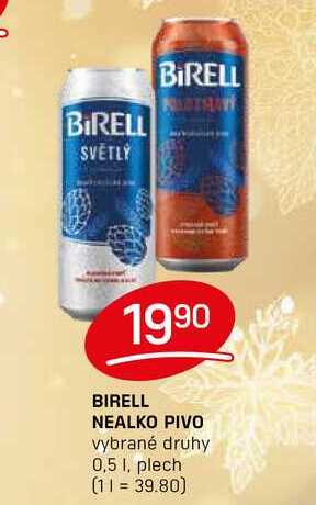 BIRELL NEALKO PIVO vybrané druhy 0,5l, plech