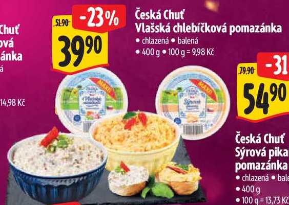 Česká Chuť Vlašská chlebíčková pomazánka, 400 g