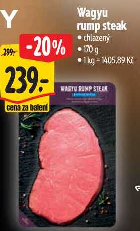 Wagyu rump steak, 170 g